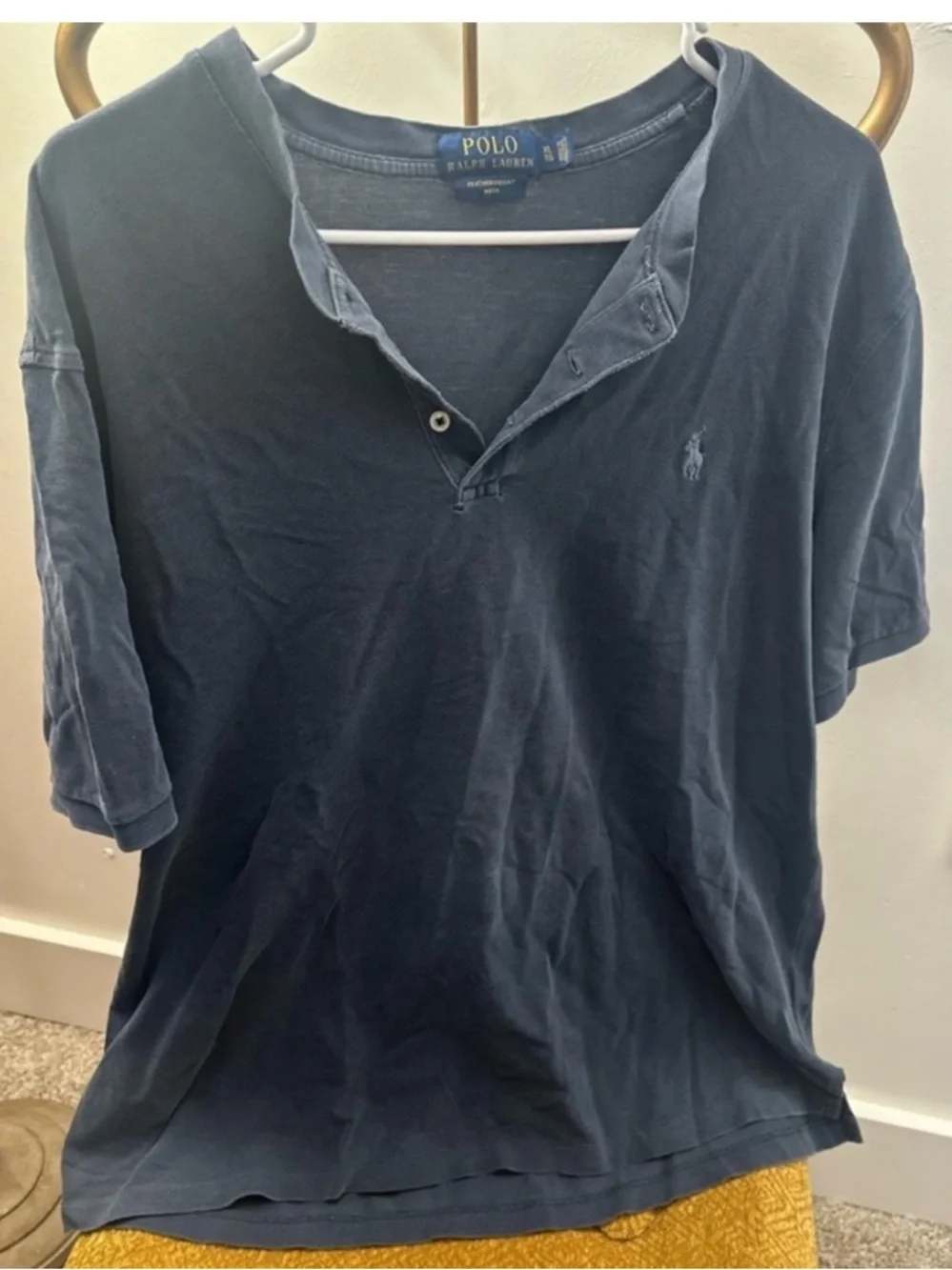 Polo Ralph Lauren Blue Henley Shirt Men’s XL Cotton Casual Classic Tee